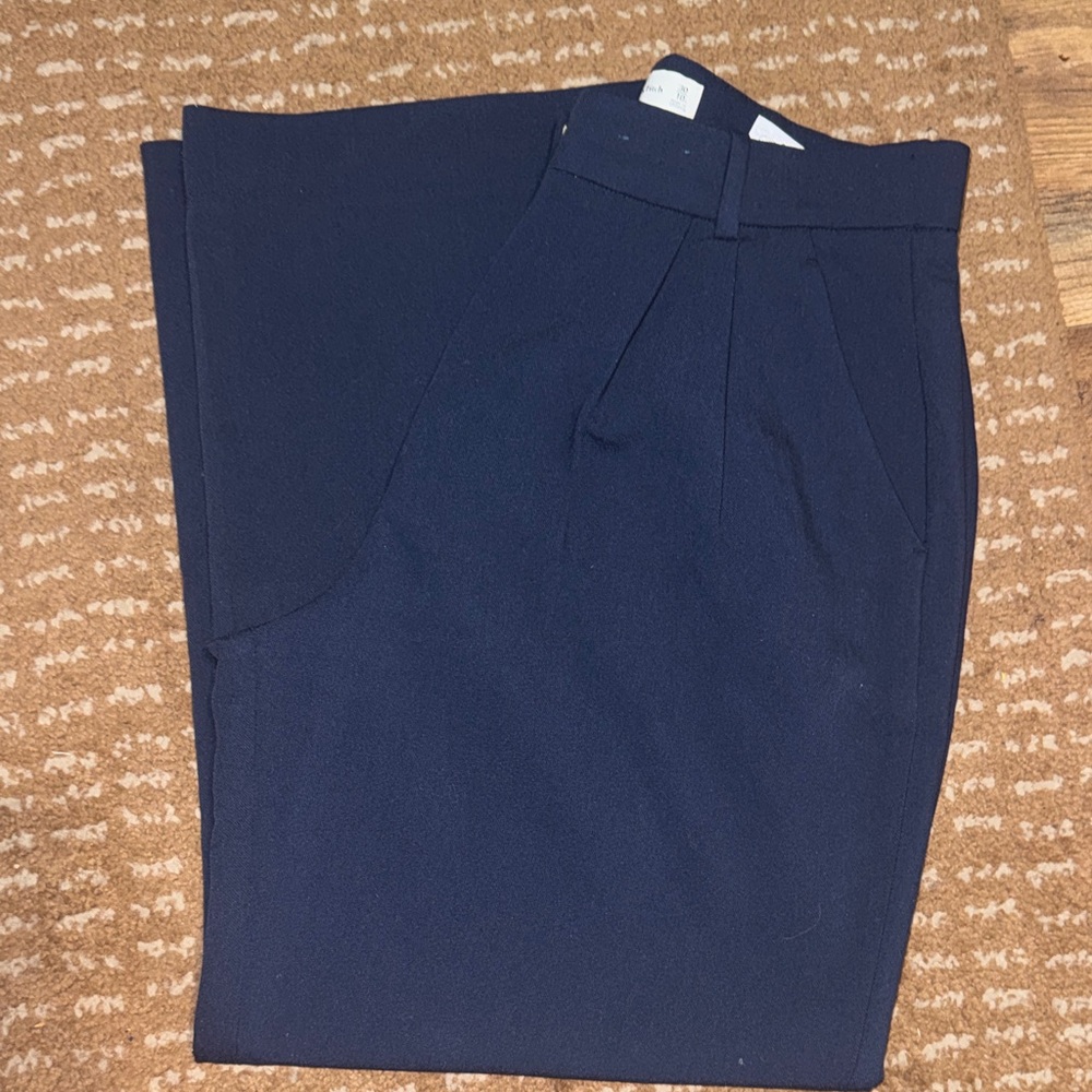 Abercrombie & Fitch Curve Love Navy Trousers